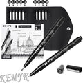 KEMYR 9 Micro Fine liner Drawing Art Pens Calligraphy Pens: 0.05mm-BR Size by Kemyr