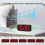 Peakeep Small Battery Powered Digital Alarm Clocks - Image 5