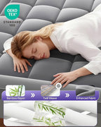 ChiXpace Dual Layer 4 Inch Memory Foam Mattress Topper Twin - Image 2