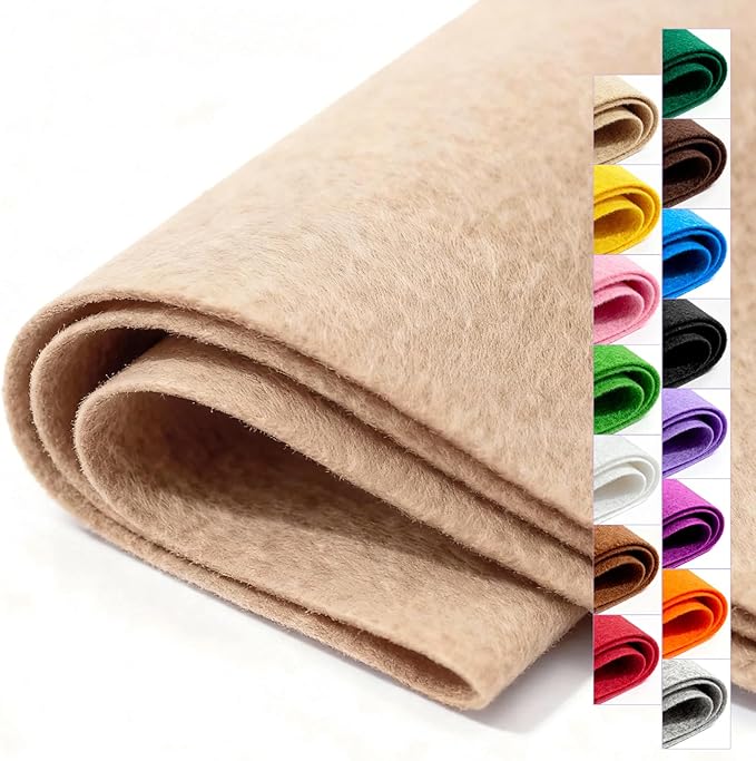 Felt Fabric 36'' X 36'' Large Felt Sheets Stiff Craft Felt by The Yard by FEIYAUMI