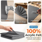 IONTACH 18" X 18" Soft Felt Sheets 1.6mm Thick | Acrylic Felt Fabric Sheets - Image 3