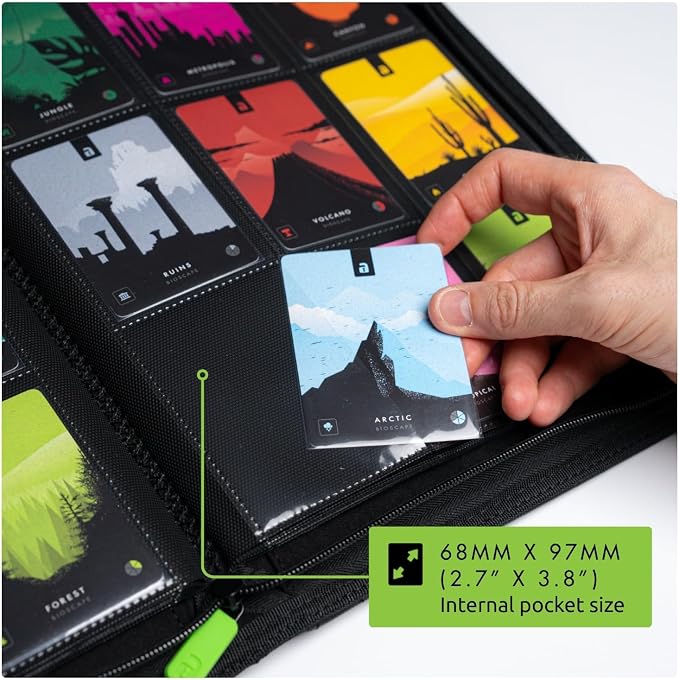 Vault X 9 Pocket Zip Binder, 360 Cards, Exo-Tec Material, 20 Side-Loading Pages - Image 5