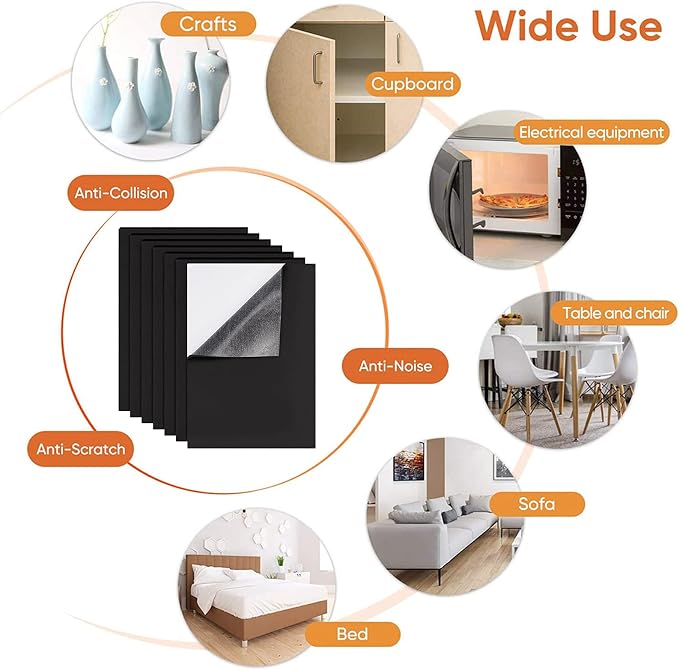 BENECREAT 8 Sheets 4mm EVA Paper Craft Foam Sheets 11.8x8.2" Black Foam Stickers - Image 9