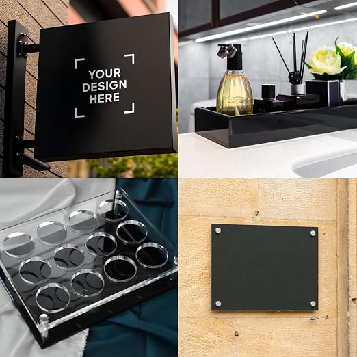 2 Pack 12 x 12 Inch Black Acrylic Sheet - Image 4