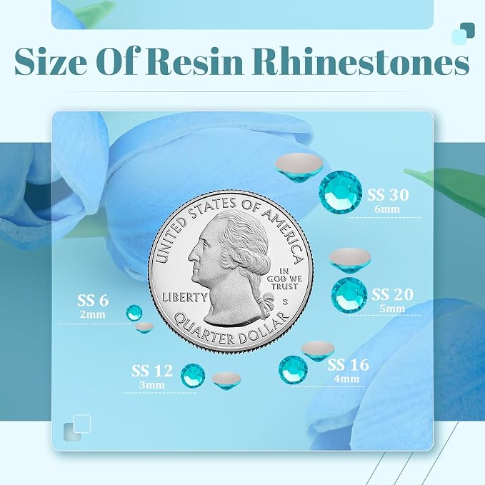 6000PCS 4mm Resin Rhinestones Bulk - Image 3