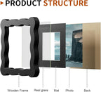 4x4 Wavy Picture Frame With Mat - Image 4