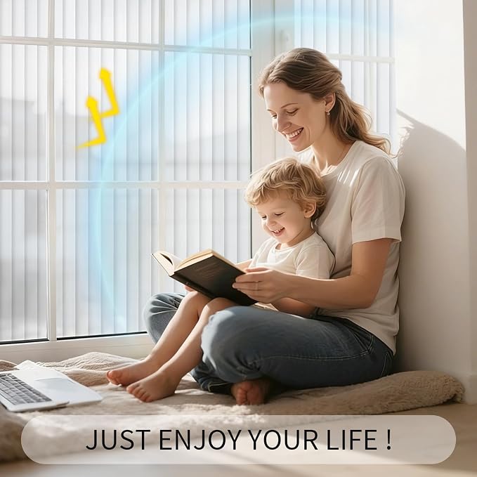 VELIMAX 4/5-Inch Reeded Glass Window Film, Frosted Glass Window Privacy Film - Image 2