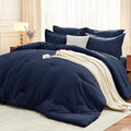 MUXHOMO 7 Pieces Full Comforter Set, Soft Bed in a Bag Full Size, All Season by MUXHOMO