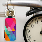12 Pcs Sublimation Blank Keychains, PU Leather White Keychains Ornament Pendants - Image 6