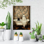 VeGuude Diamond Art Kits for Adults, Full Drill Black Cat Cute Ghost Diamond - Image 7