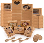 32 PCS Brown Soap Boxes for Homemade Soap, 3.54 X 2.36 X 1.18 Inch Soap by Moukiween