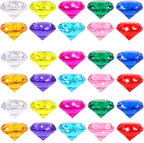 Niceup 52PCS Kids Gems Diamond Toys 1.57in Treasure Jewels Pool Diving Swimming by Niceup
