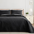 Exclusivo Mezcla Queen Quilt Bedding Set, Lightweight Black Quilts Queen Full by ExclusivoMezcla