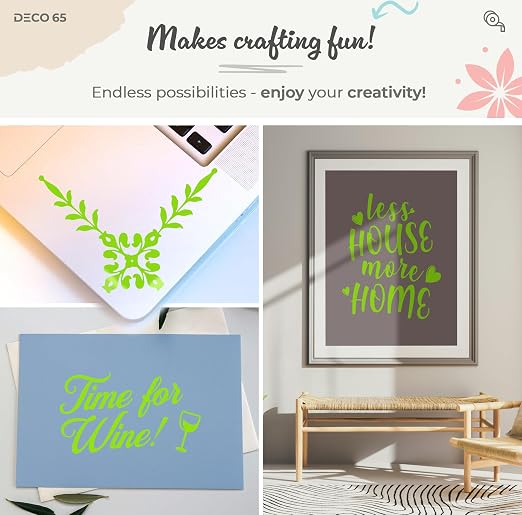 VViViD DECO65 Matte Pastel Lime Tree Green Permanent Adhesive Craft Vinyl - Image 2