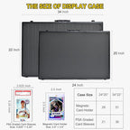 Trade Show Display Case – 34"x22" Large Aluminum Locking Tabletop Showcase - Image 2
