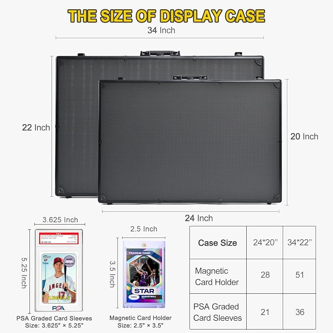 Trade Show Display Case – 34"x22" Large Aluminum Locking Tabletop Showcase - Image 2