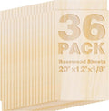 36 Pack Basswood Sheets 20"x12"x1/8", 3mm Basswood by Axincheng