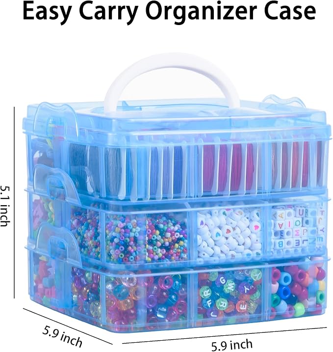 Peirich Jewelry Making Bead Kits, Includes 44 Embroidery Floss - Image 2