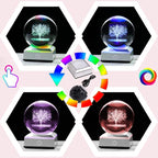 Ornalrist Crystal Ball 3D Engraved Tree of Life - Image 2