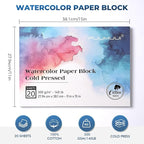 Watercolor Paper Block 11x15 Inch, Fuumuui 100% Cotton Watercolor Paper Pad of - Image 5