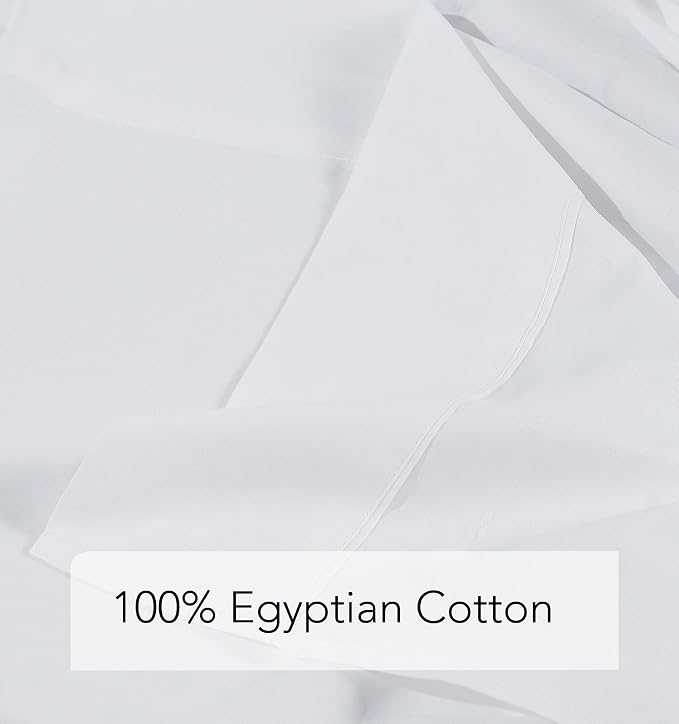 Flat Sheet Only Twin Size, 400 TC 100% Egyptian Cotton Flat Sheet - Image 8