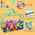 8 Packs XL Toy Storage Bags, Reusable Clear PVC Board Game Storage, Toy Storage - Image 3