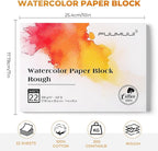 Fuumuui 7×10 Watercolor Paper Block, Textured Rough 100% Cotton Watercolor Paper - Image 6