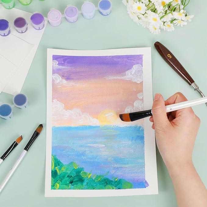 120 Sheets Watercolor Paper Bulk, 140 lb/300 GSM Cold Press Paper White Water - Image 4