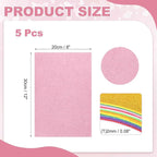 MECCANIXITY 5 Sheets Pink Shiny Foam Sheets - Image 2