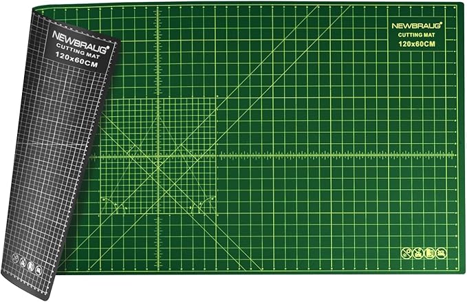NEWBRAUG 23'' × 47'' Large Self Healing Cutting Double Sided 5-Ply Mat by NEWBRAUG