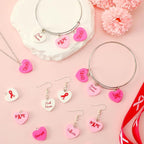 Augshy 64 Pcs Breast Cancer Awareness Resin Charms, Breast Cancer Conversation - Image 4