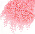 qiipii 7500PCS 2mm Tiny Dark Pink Half Round Pearls by qiipii