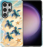 for Samsung Galaxy S25 Ultra Case, Sea Turtle Beach Pattern Glossy 2 in 1 - Image 2
