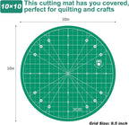 Headley Tools 10"x10" Round Rotating Cutting Mat, Self Healing Mat - Image 3