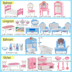 35 Pcs Dollhouse Furniture Accessories Set Mini House Furniture Small Dollhouse - Image 6