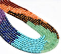 2x4mm Natural Rondelle Beads – Loose Gemstone Spacers by CAI+YI+MING