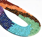 2x4mm Natural Rondelle Beads – Loose Gemstone Spacers by CAI+YI+MING