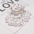 AD Beads Wood Spacer Loose Wooden Craft Beads Big Hole Beads Assorted - Image 3