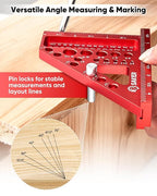 Saker 3D Multi-Angle Measuring Square Ruler, Aluminum Alloy Carpenter Square - Image 4