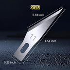 DIYSELF 200 PCS Exacto Knife Blades #11, Exacto Knife Replacement Blade - Image 2