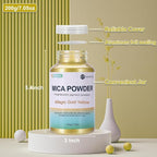 Mica Powder, 200g/7.42oz Large Jar, Magic Gold Yellow Mica Powder Pigment - Image 3