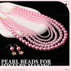 LEOBRO Pearl Beads for Bracelets, Friendship Bracelet Kit, Crafts & DIY Jewelry - Image 5