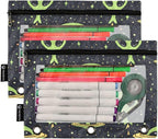 Green Aliens Space Pencil Pouch - Image 2