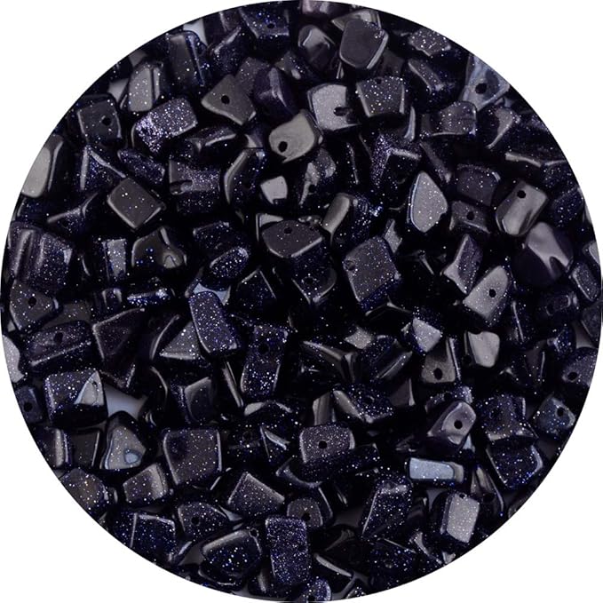 Natural Chip Stone Beads Blue Sandstone 5-8mm About 400 Pieces Irregular by Cmidy
