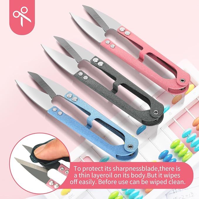 CZZXI 3PCS Thread Snips, High-Carbon Steel Thread Cutter | 4.25inch Yarn - Image 6