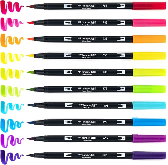 Tombow 56185 Dual Brush Pen Art Markers, Brush and Fine Tip Markers - Image 6