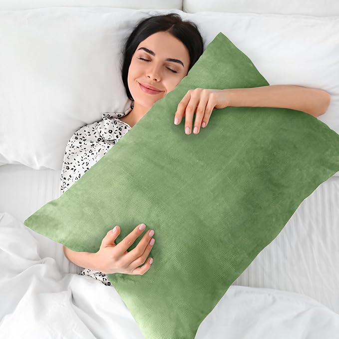 BEDELITE Flannel Pillow Cases Queen Size Set of 2, Super Soft Fleece Pillowcases - Image 5