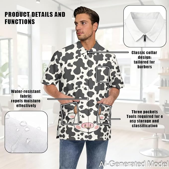 Professional Grooming Smock Unisex, Water Resistant Anti-Static | Hairdresser - Image 5