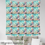 Erosebridal Starfish Flannel Fabric by The Yard Sea Beach Soft Not Stretchy - Image 3