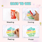 Tintnut Mandarin Red Heat Transfer Vinyl, easy cut & weed, stretch washable - Image 4
